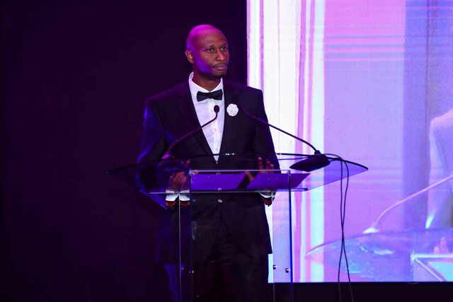 MCHEZA Chief Executive Officer Peter Karimi makes his speech during the launch.