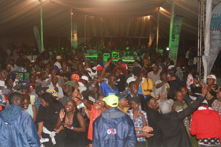 Revellers thronged Kisii sports club for Chrome Vodka mega bash