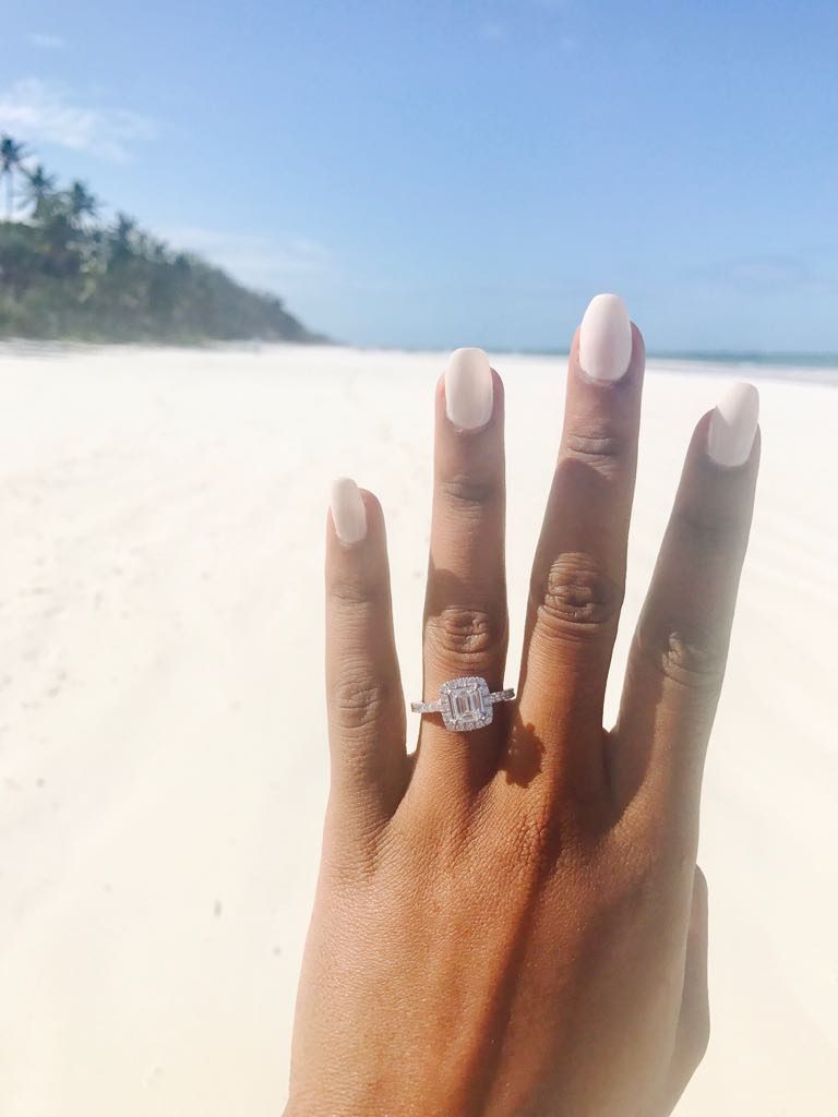 Rachel Marete engagement ring