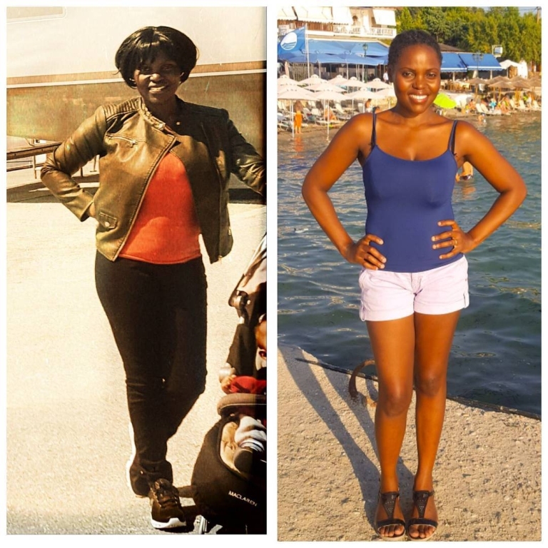 Lizz Njaga before and after weight loss