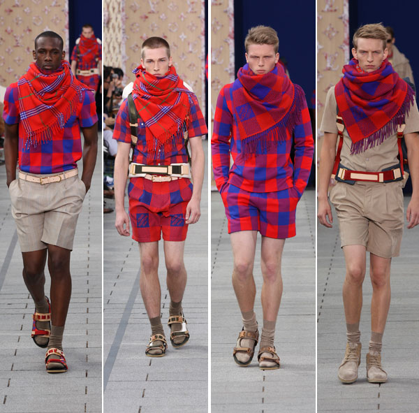 Louis Vuitton fashion show showcasing a Maasai inspired collection.