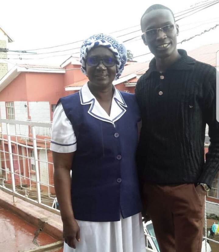 Promoter Tikolo Keith and his mum,