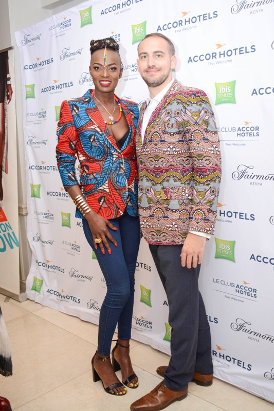 Founder Mochez Models Dorothy Oliech and Guillaume Durand group director sales and marketing Fairmont.