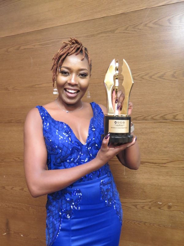 Nyce Wanjeri won Best Actress in a comedy and TV Series.